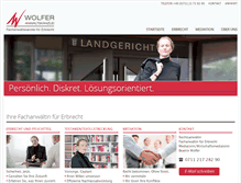 Tablet Screenshot of anwaltskanzlei-wolfer.de